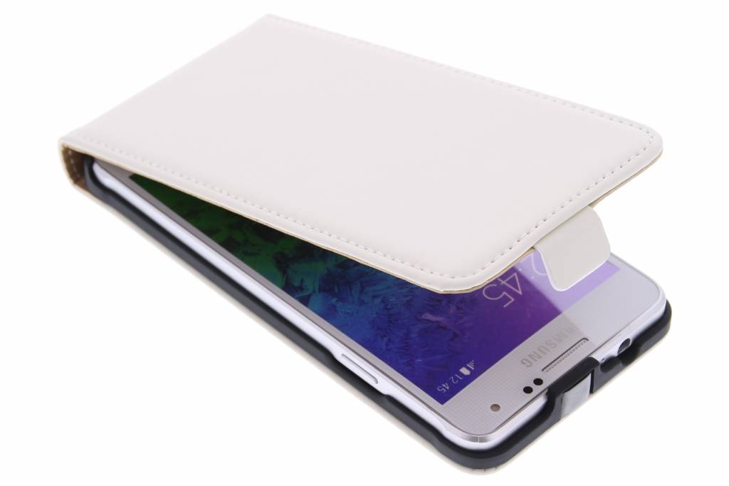 Image of Premium flipcase voor de Samsung Galaxy Alpha - White