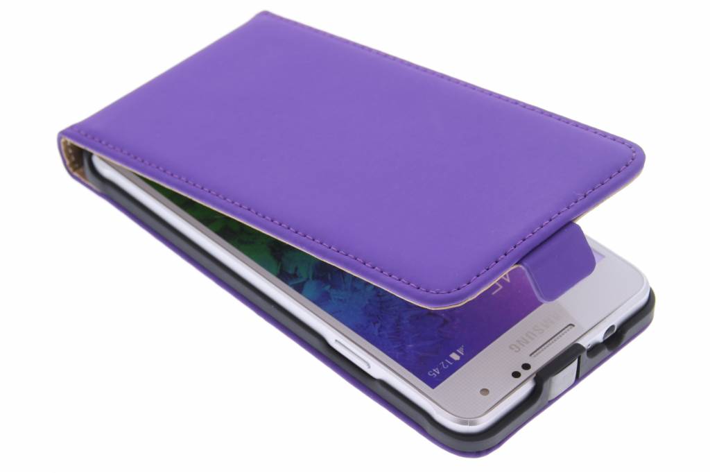 Image of Premium flipcase voor de Samsung Galaxy Alpha - Purple