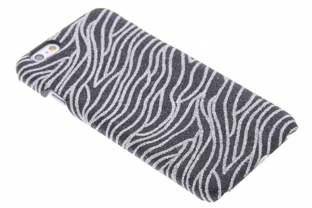 Image of Zwarte zebra glitter hardcase voor de iPhone 6 / 6s