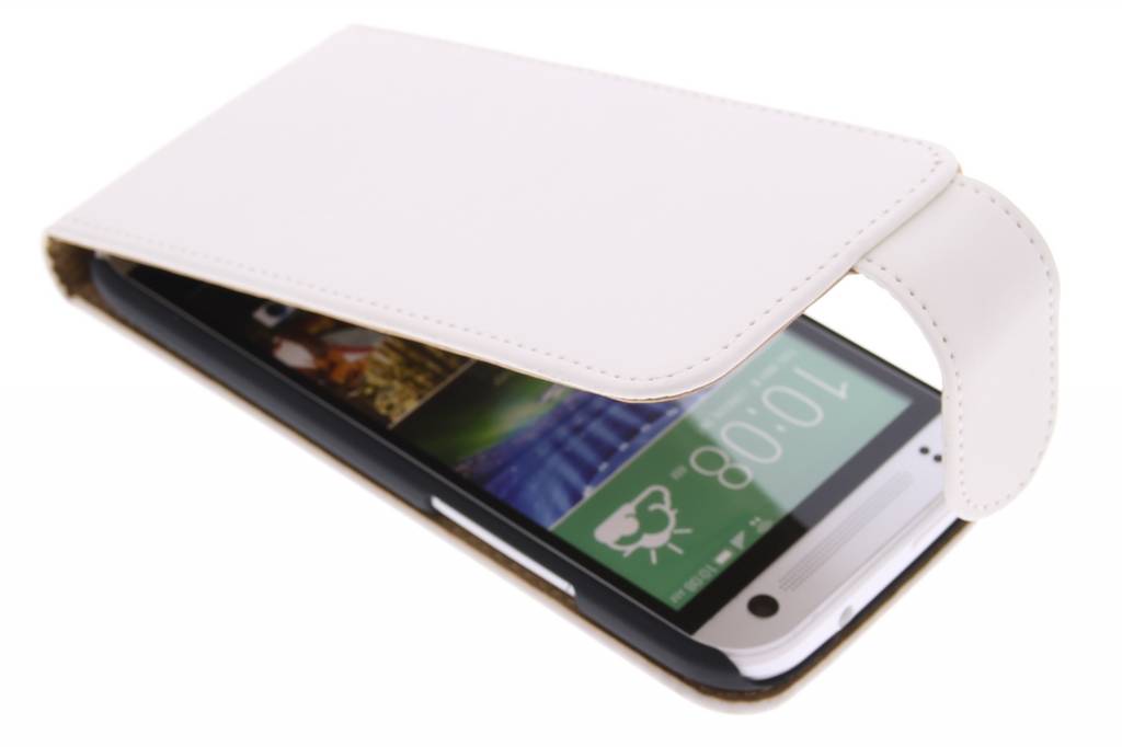 Image of Witte classic flipcase voor de HTC One Mini 2