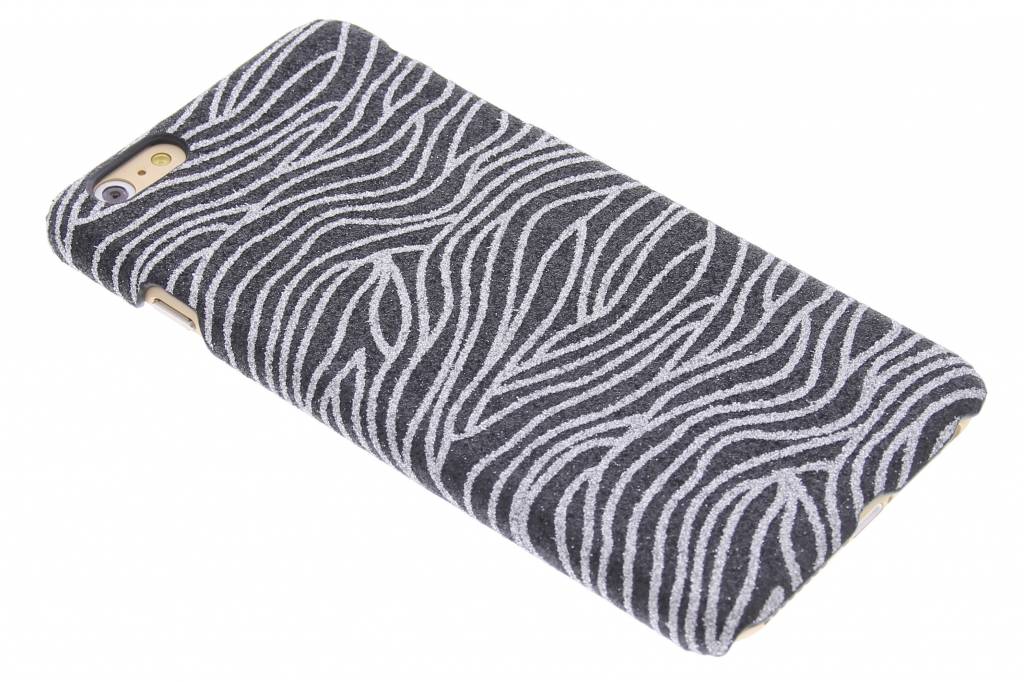 Image of Zwarte zebra glitter hardcase voor de iPhone 6(s) Plus