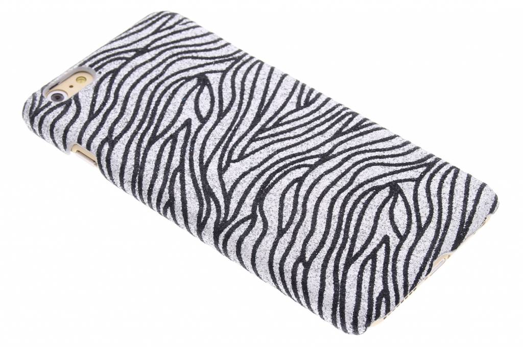 Image of Zilveren zebra glitter hardcase voor de iPhone 6(s) Plus