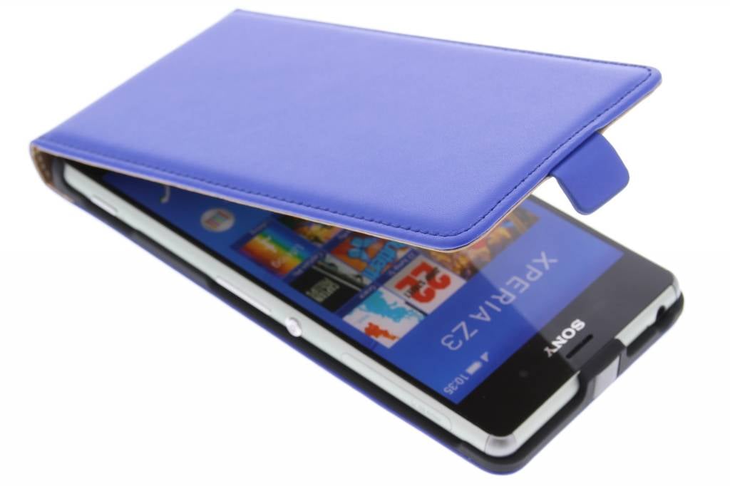 Image of Blauwe luxe flipcase voor de Sony Xperia Z3
