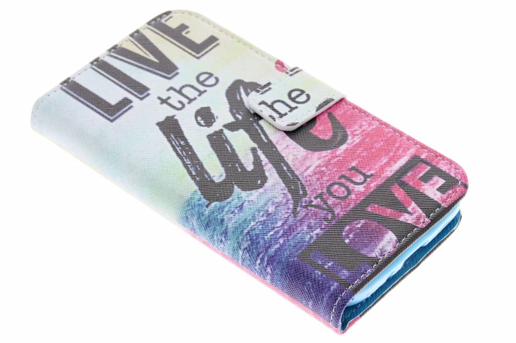 Image of Live the life design TPU booktype hoes voor de Samsung Galaxy S4