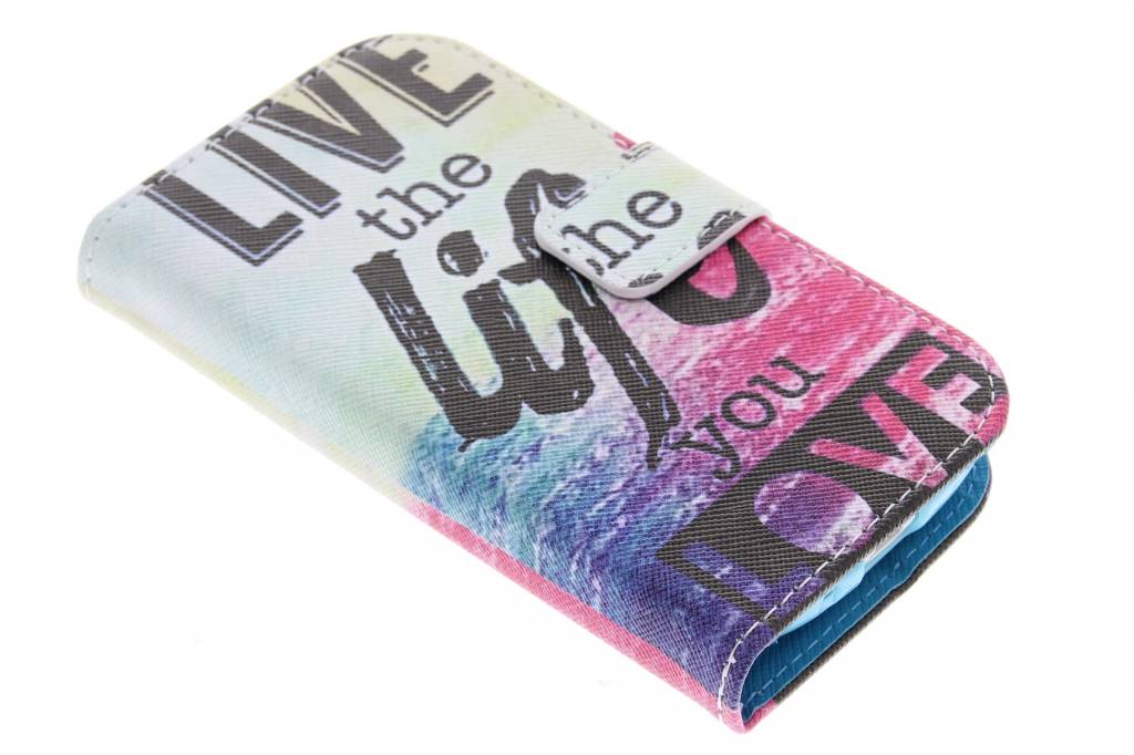 Image of Live the life design TPU booktype hoes voor de Samsung Galaxy S3 Mini