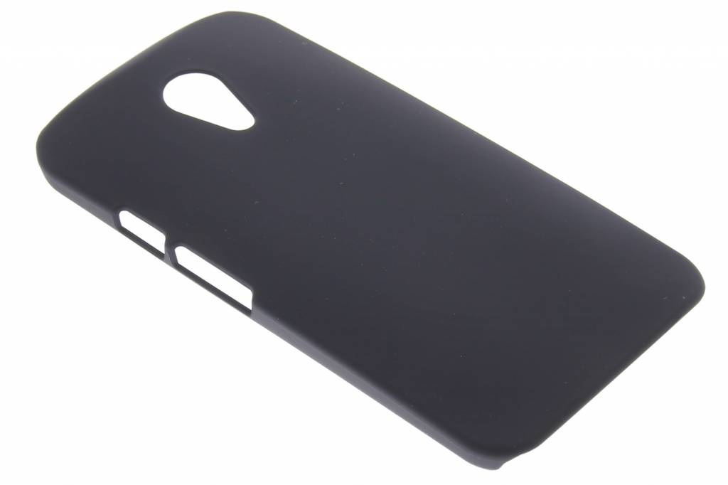 Image of Zwart effen hardcase hoesje voor de Motorola Moto G 2nd Gen 2014