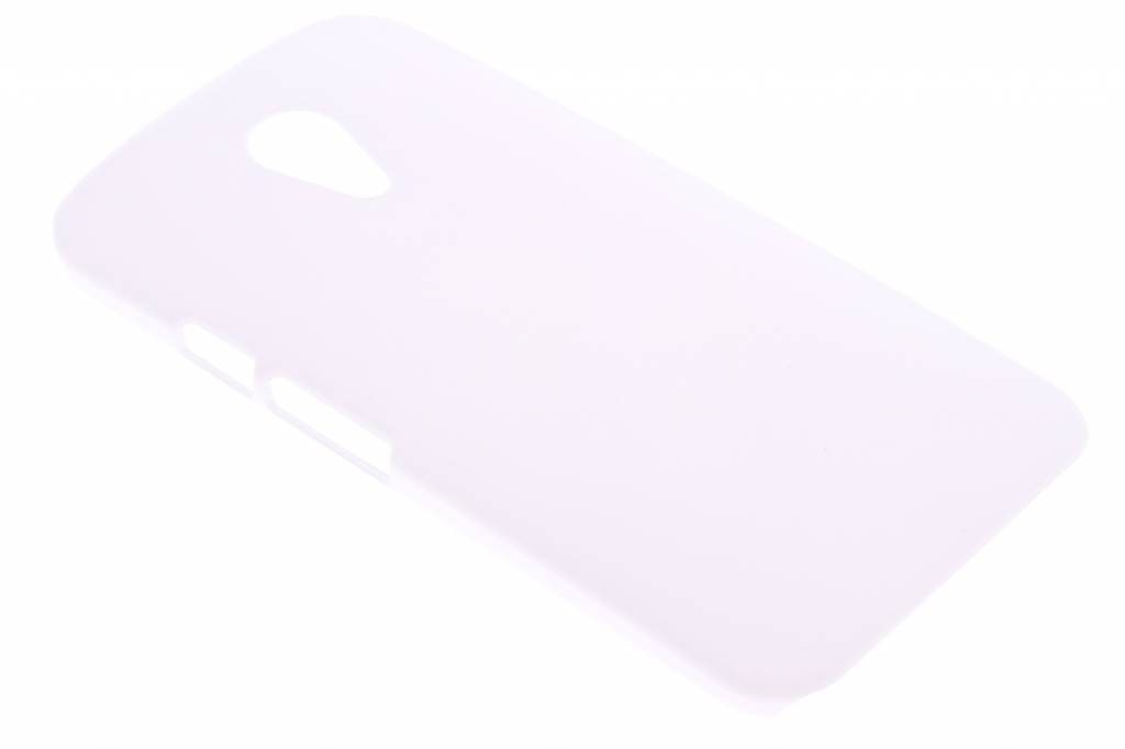 Image of Wit effen hardcase hoesje voor de Motorola Moto G 2nd Gen 2014