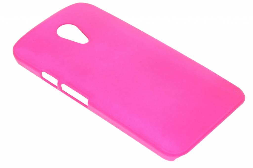 Image of Fuchsia effen hardcase hoesje voor de Motorola Moto G 2nd Gen 2014