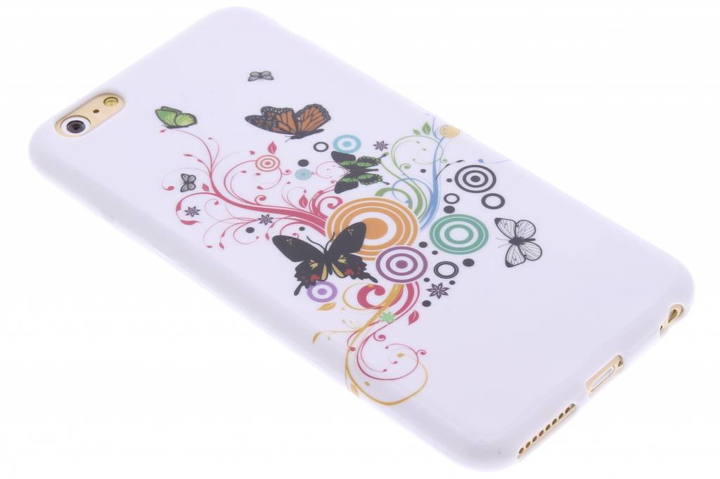 Image of Vlinder design TPU siliconen hoesje voor de iPhone 6(s) Plus