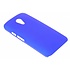 Blauw effen hardcase hoesje voor de Motorola Moto G 2nd Gen 2014 Blauw effen hardcase hoesje voor de Motorola Moto G 2nd Gen 2014