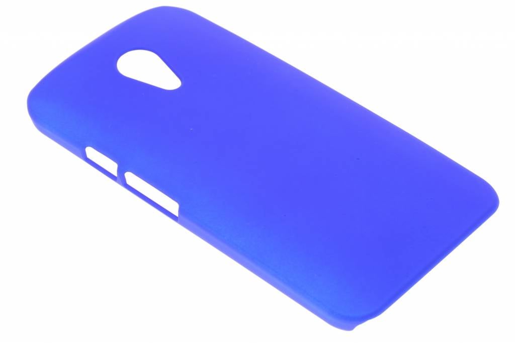 Image of Blauw effen hardcase hoesje voor de Motorola Moto G 2nd Gen 2014