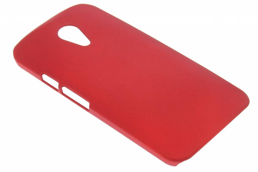 Image of Rood effen hardcase hoesje voor de Motorola Moto G 2nd Gen 2014