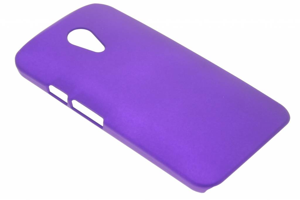 Image of Paars effen hardcase hoesje voor de Motorola Moto G 2nd Gen 2014