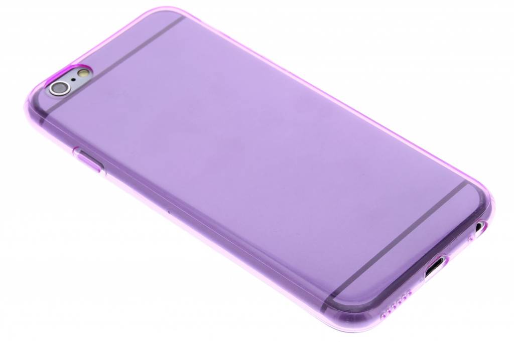 Image of Paarse transparante gel case voor de iPhone 6 / 6s