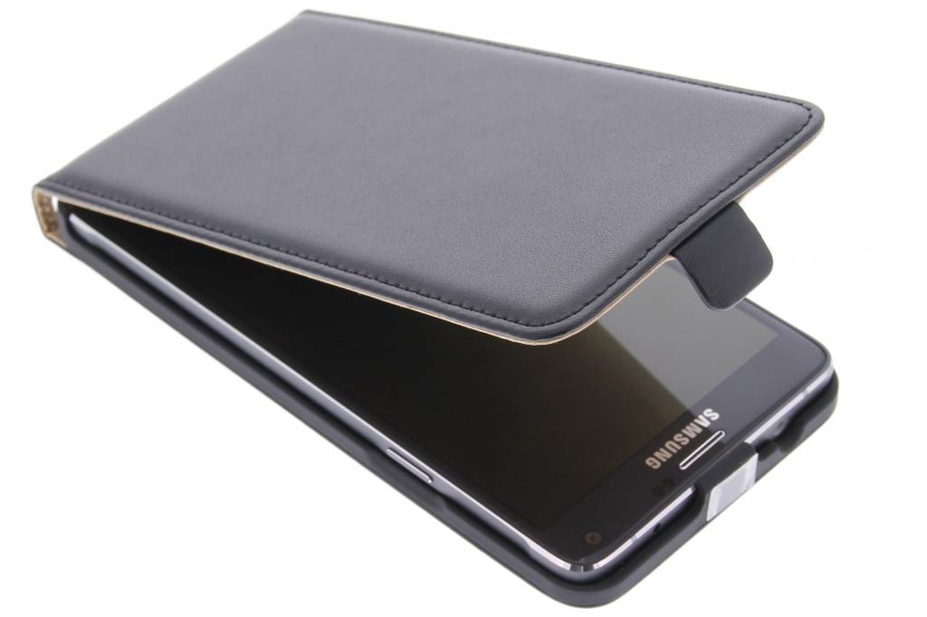 Image of Zwarte luxe flipcase voor de Samsung Galaxy Note 4