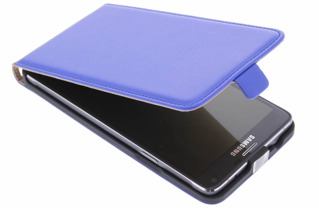 Image of Blauwe luxe flipcase voor de Samsung Galaxy Note 4