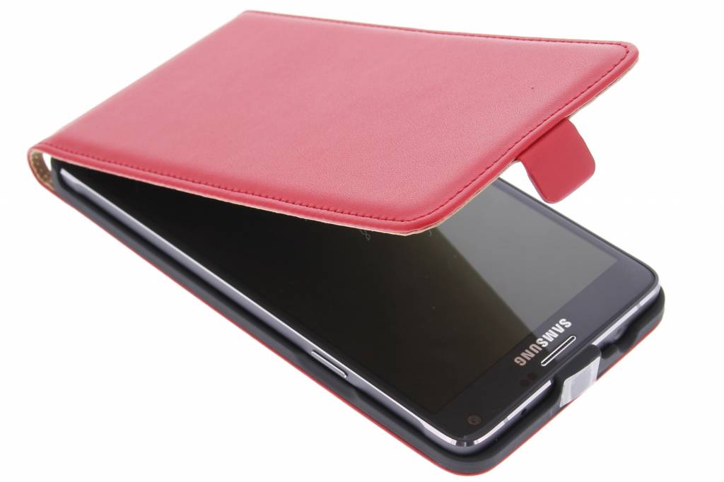 Image of Rode luxe flipcase voor de Samsung Galaxy Note 4