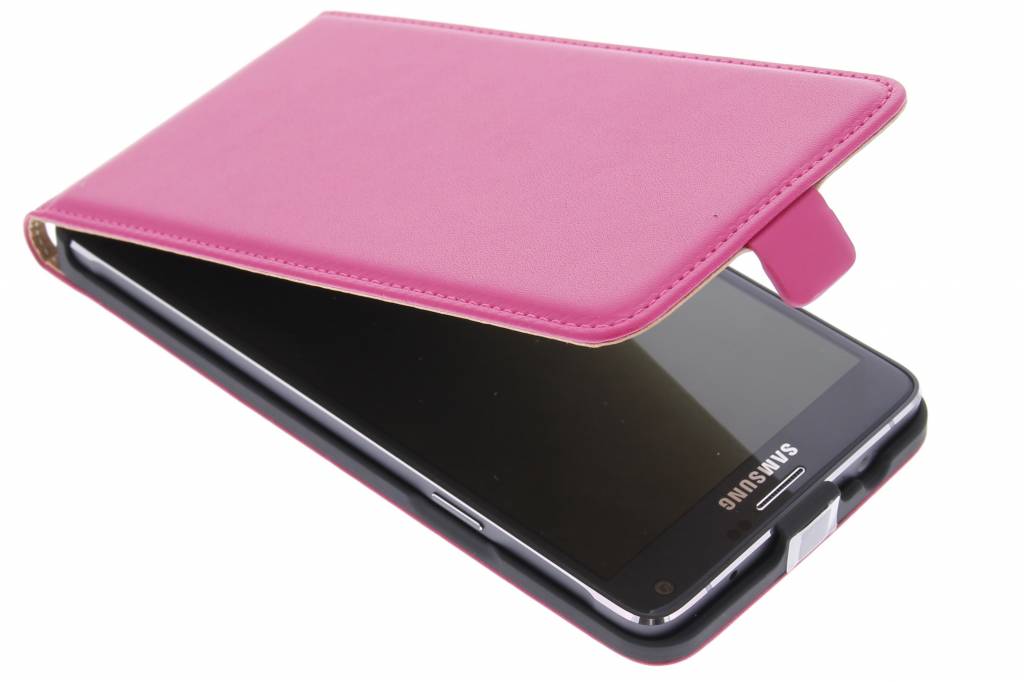 Image of Fuchsia luxe flipcase voor de Samsung Galaxy Note 4