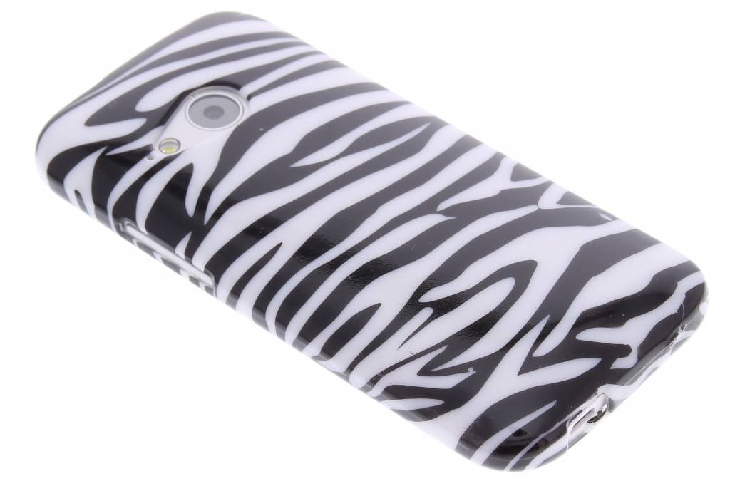 Image of Zebra design TPU siliconen hoesje voor de HTC One Mini 2