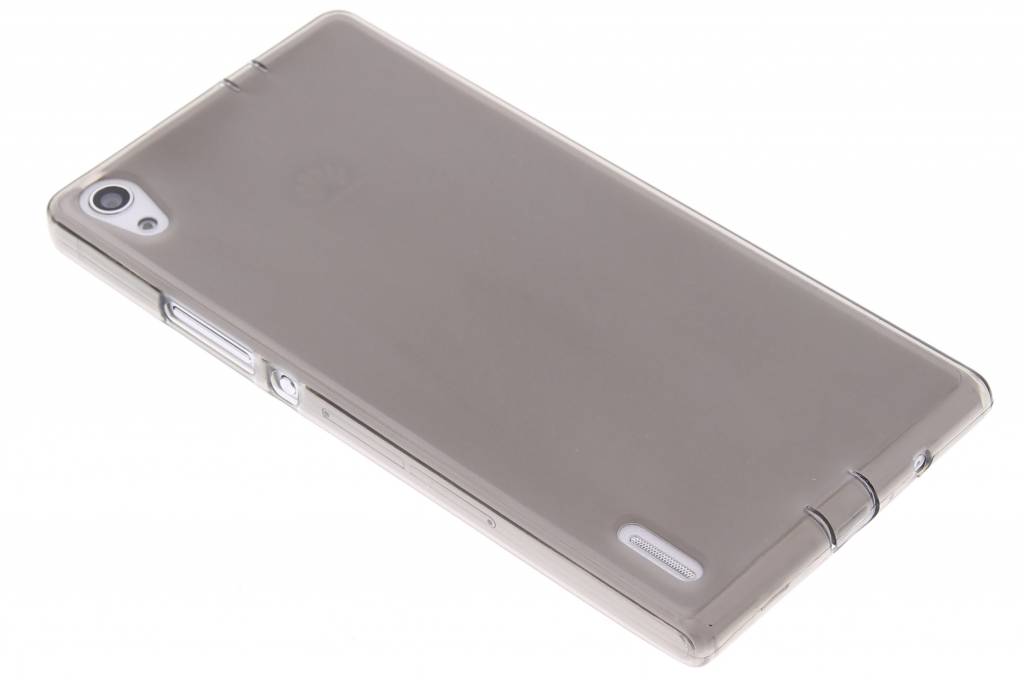 Image of Grijs hard siliconen hoesje voor de Huawei Ascend P7