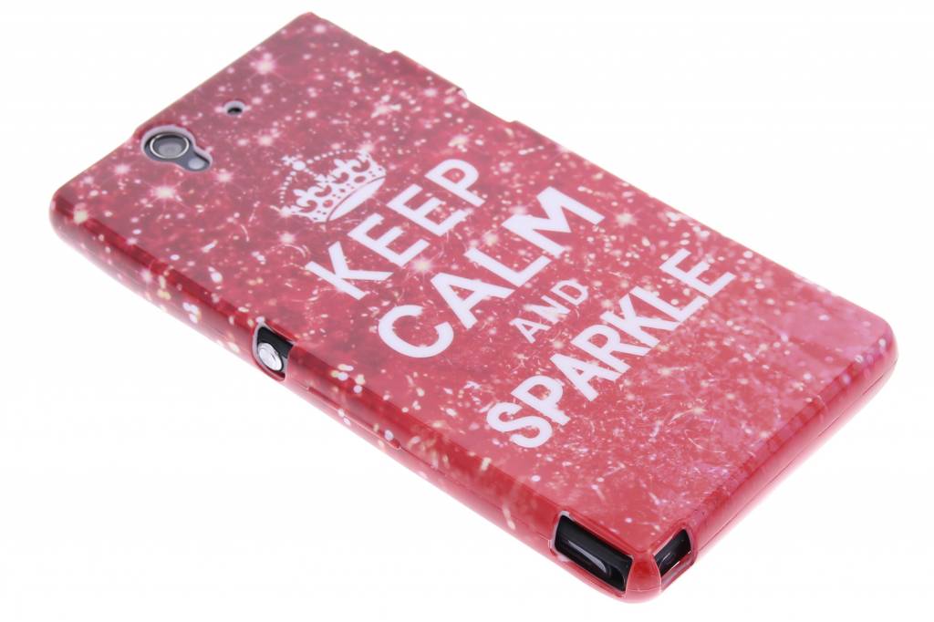 Image of Keep Calm and Sparkle design TPU siliconen hoesje voor de Sony Xperia Z