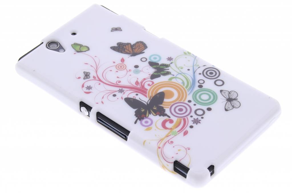 Image of Vlinder design TPU siliconen hoesje voor de Sony Xperia Z