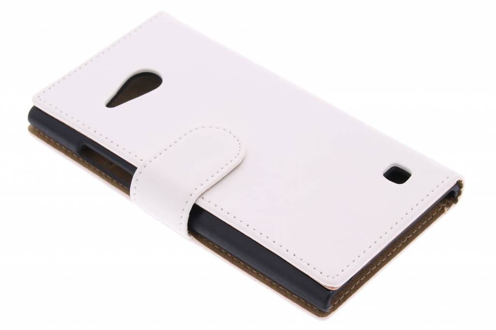 Image of Witte effen booktype hoes voor de Nokia Lumia 730 / 735