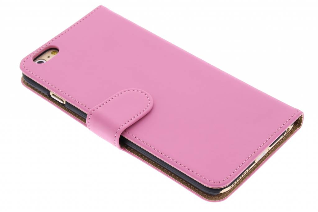 Image of Roze effen booktype hoes voor de iPhone 6(s) Plus