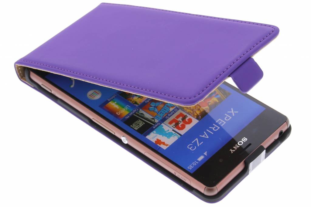 Image of Premium flipcase voor de Sony Xperia Z3 - Purple