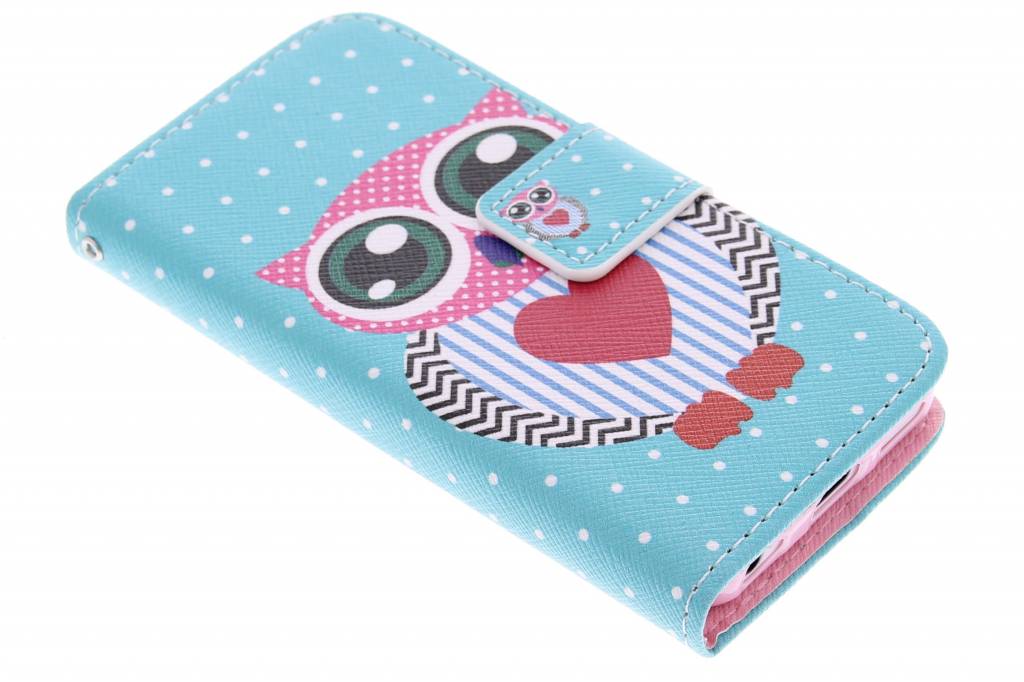 Image of Uil design TPU booktype hoes voor de iPhone 5c