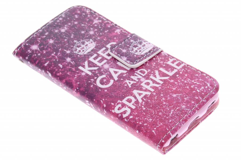 Image of Keep Calm and Sparkle design TPU booktype hoes voor de iPod Touch 5g / 6