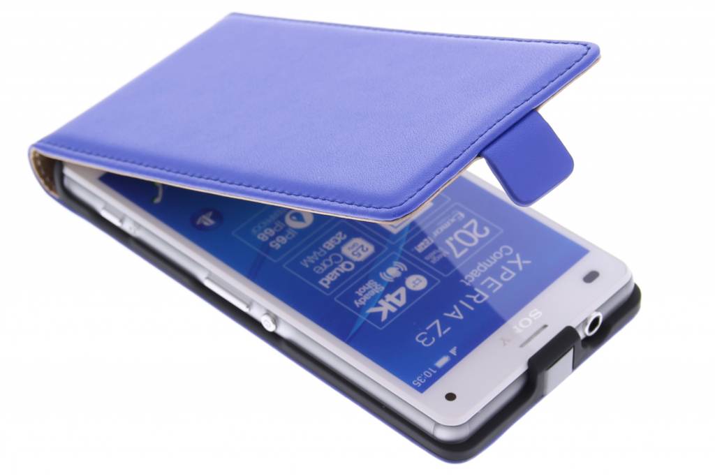 Image of Blauwe luxe flipcase voor de Sony Xperia Z3 Compact