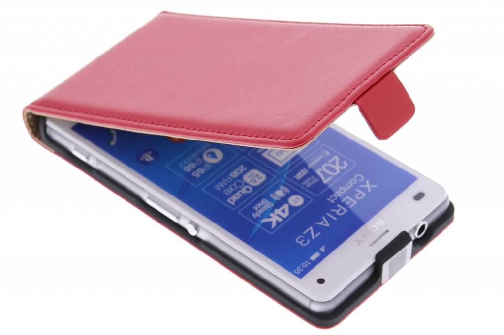 Image of Rode luxe flipcase voor de Sony Xperia Z3 Compact