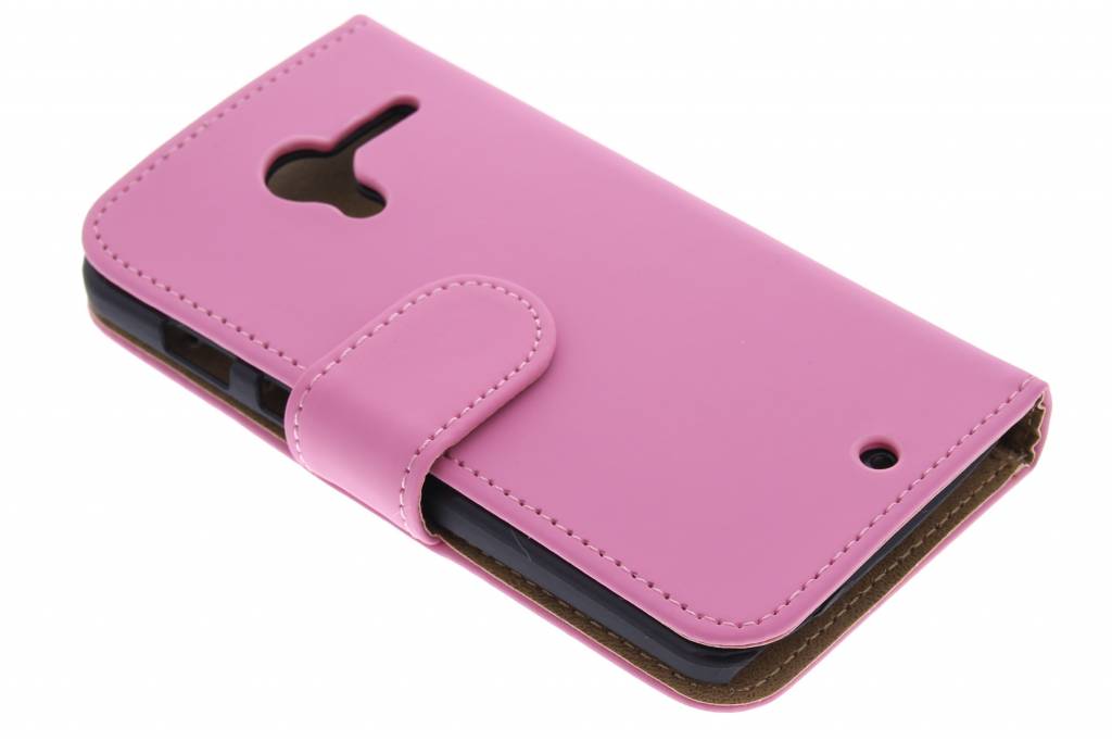 Image of Roze effen booktype hoes voor de Motorola Moto X