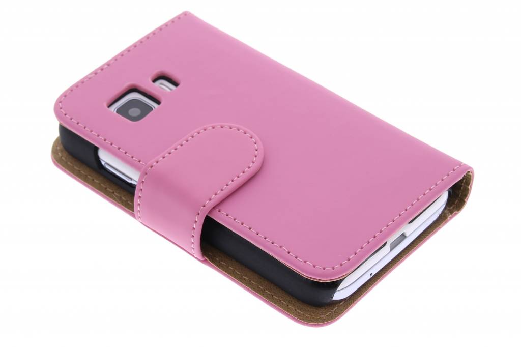 Image of Roze effen booktype hoes voor de Samsung Galaxy Young 2