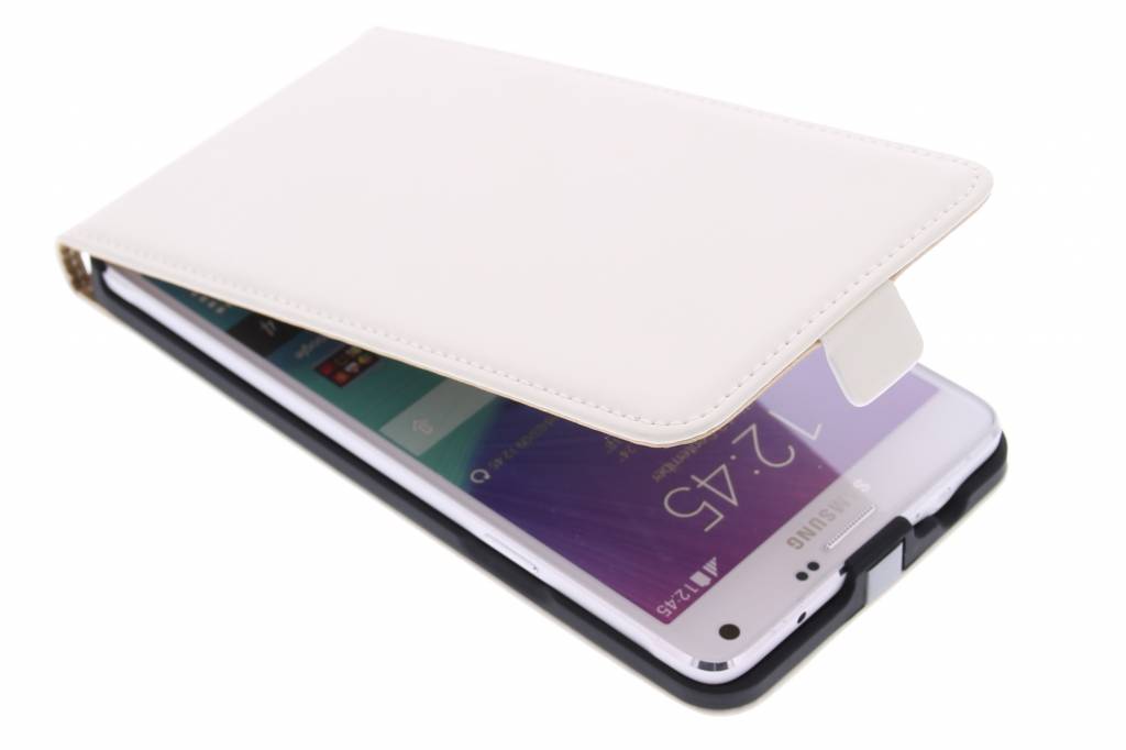 Image of Mobiparts Premium Flip Case Samsung Galaxy Note 4 White