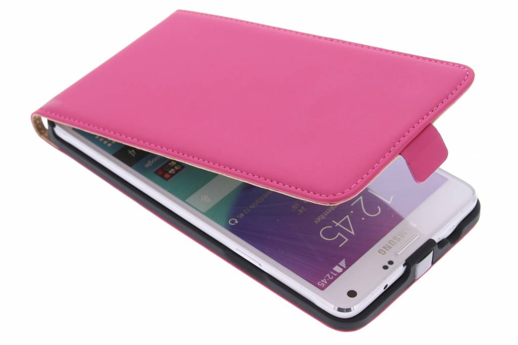 Image of Mobiparts Premium Flip Case Samsung Galaxy Note 4 Pink