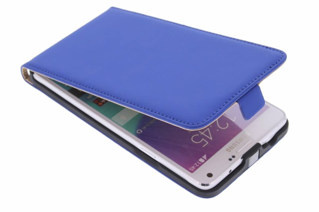 Image of Mobiparts Premium Flip Case Samsung Galaxy Note 4 Blue