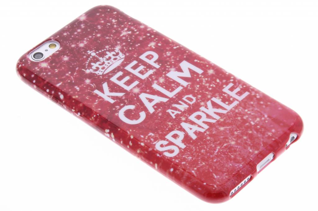 Image of Keep Calm and Sparkle design TPU siliconen hoesje voor de iPhone 6 / 6s