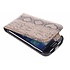 Bruine slangenprint flipcase voor de Samsung Galaxy S4 Bruine slangenprint flipcase voor de Samsung Galaxy S4