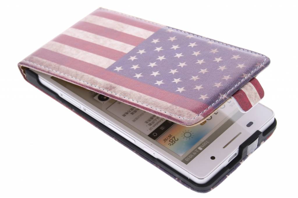 Image of Amerikaanse vlag design flipcase Huawei Ascend P6 / P6s