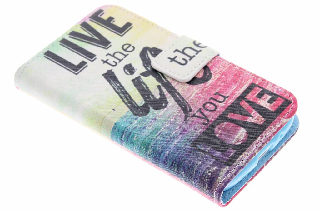 Image of Live the life design TPU booktype hoes voor de Samsung Galaxy Core