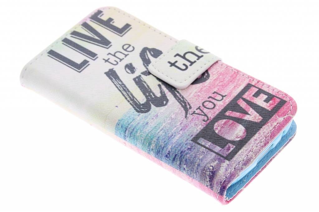 Image of Live the life design TPU booktype hoes voor de Samsung Galaxy S4 Mini