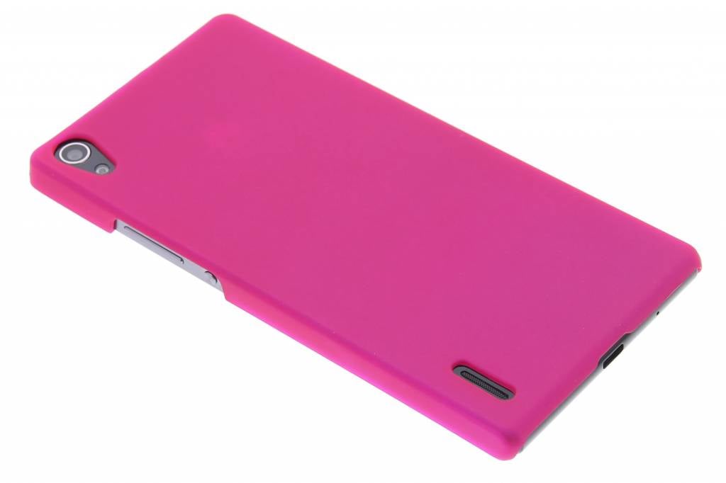 Image of Fuchsia effen hardcase hoesje voor de Huawei Ascend P7