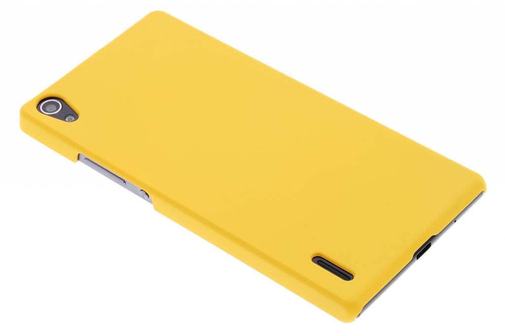 Image of Geel effen hardcase hoesje voor de Huawei Ascend P7