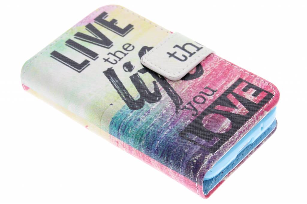 Image of Live the life design TPU booktype hoes voor de Samsung Galaxy Young 2