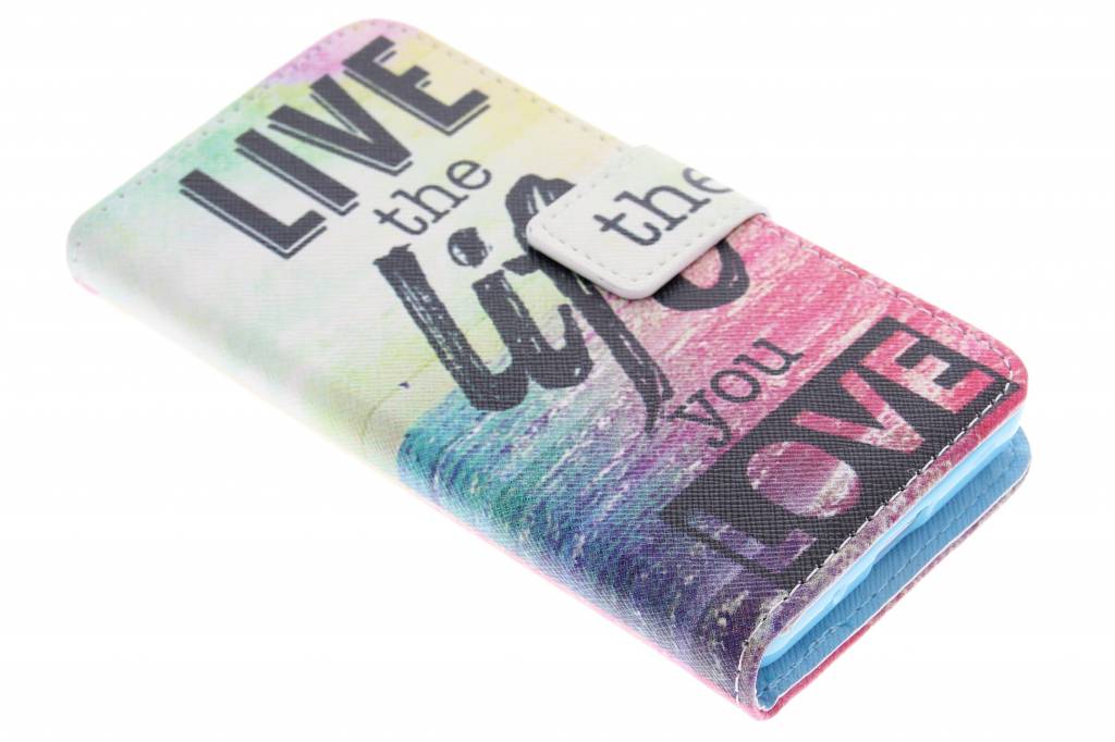 Image of Live the life design TPU booktype hoes voor de Samsung Galaxy Core 2