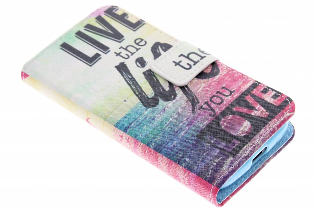 Image of Live the life design TPU booktype hoes voor de Samsung Galaxy Ace 4