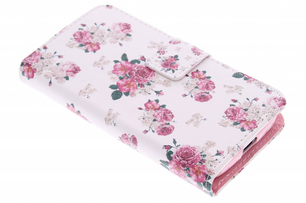 Image of Bloemen design TPU booktype hoes voor de Samsung Galaxy Ace 4