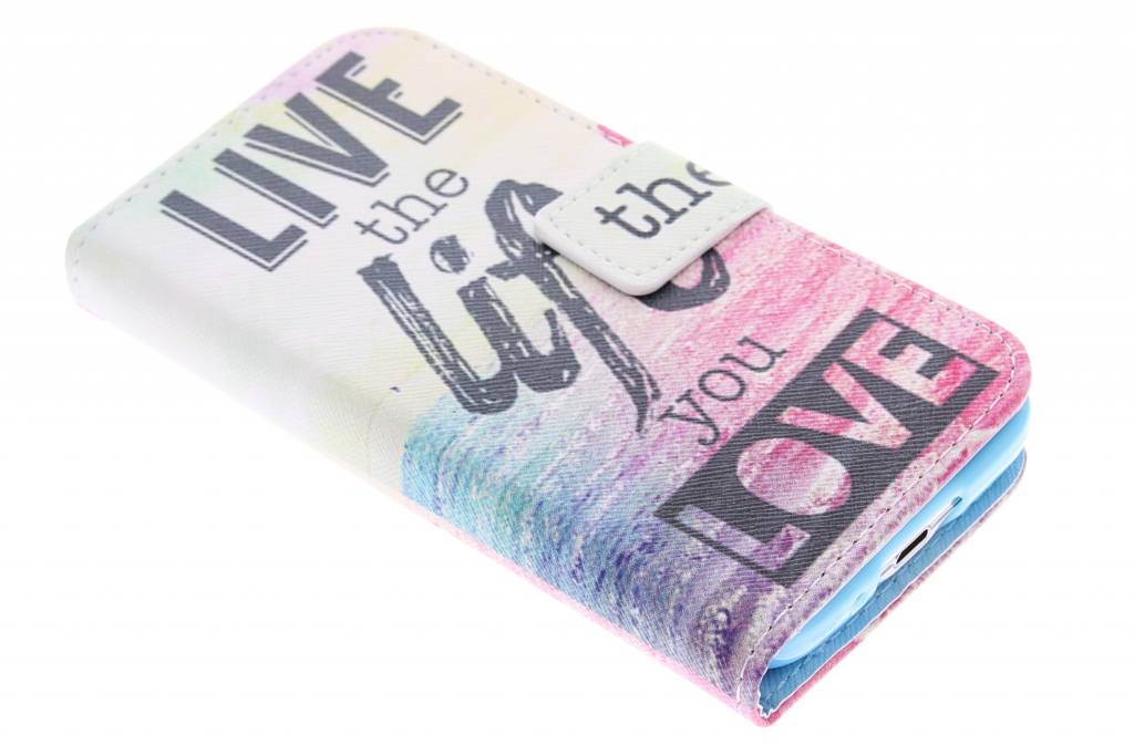 Image of Live the life design TPU booktype hoes voor de Samsung Galaxy S5 Mini